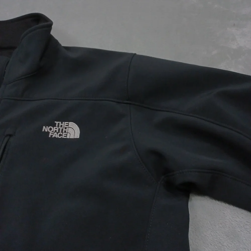 North Face Jacket Mens Large Black Full Zip Outdoor Casual Pockets